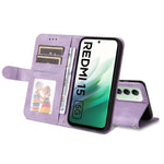 For Xiaomi Redmi 15 4G (EU) (171mm) Leather Wallet Cases Skin Touch Phone Cover Stand with Strap