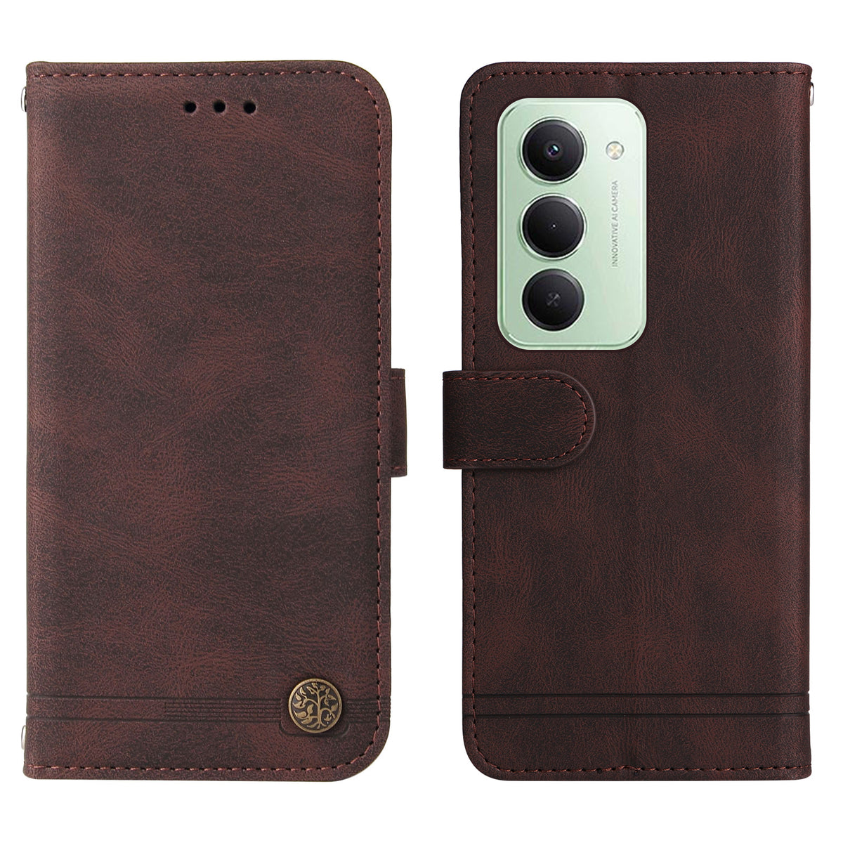 For Xiaomi Redmi 15 4G (EU) (171mm) Leather Wallet Cases Skin Touch Phone Cover Stand with Strap