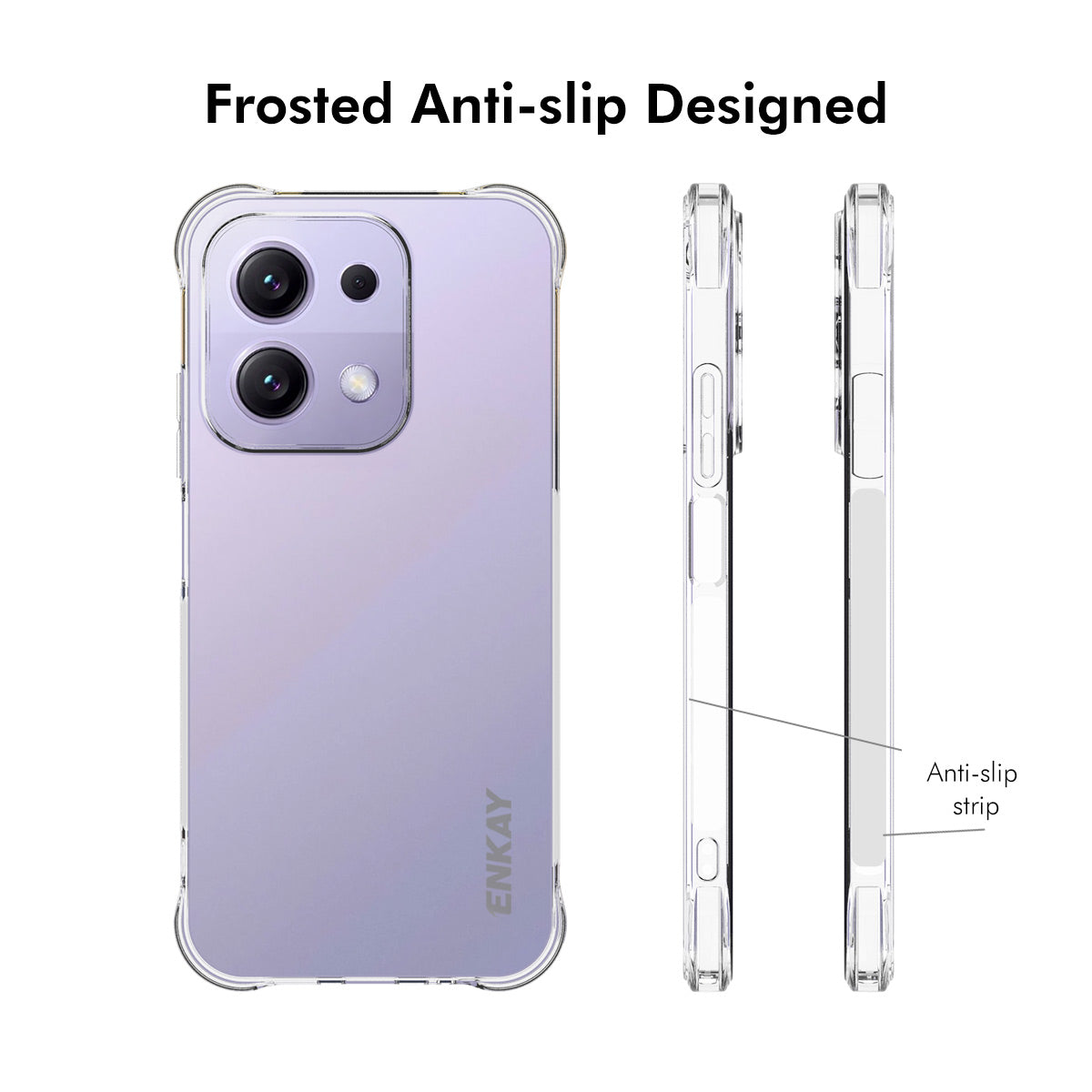 ENKAY HAT PRINCE-gennemsigtigt TPU-mobilcover til Xiaomi Redmi 15C 4G (EU) (173 mm) / 15C 5G (EU) (173 mm) / Poco C85 4G (173 mm)