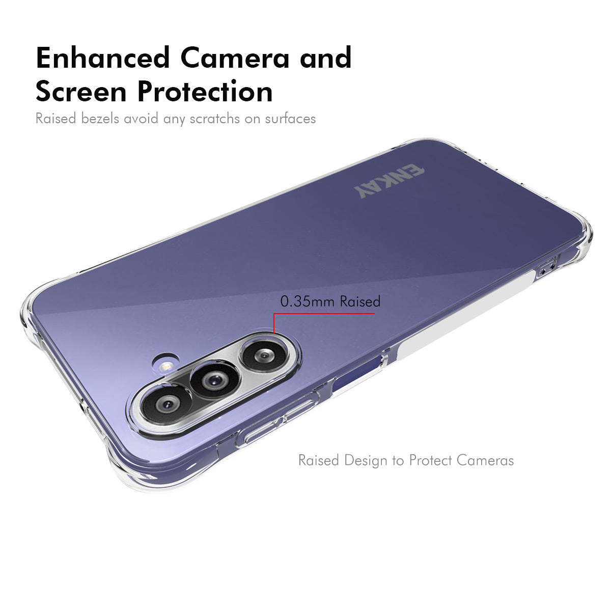 ENKAY HAT PRINCE For Samsung Galaxy M36 5G Clear Phone Case   Shockproof Anti-slip TPU Cover