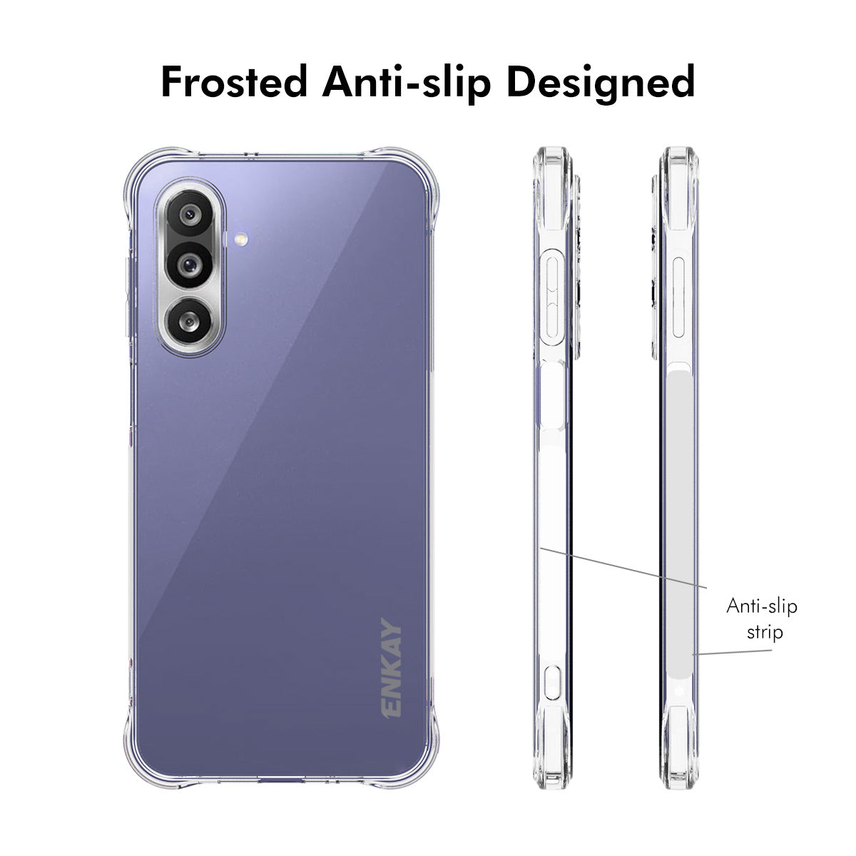 ENKAY HAT PRINCE For Samsung Galaxy M36 5G Clear Phone Case   Shockproof Anti-slip TPU Cover