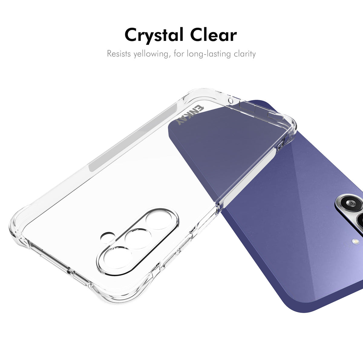 ENKAY HAT PRINCE For Samsung Galaxy M36 5G Clear Phone Case   Shockproof Anti-slip TPU Cover