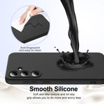 Magnetiskt skal för Samsung Galaxy S25 FE, fallskyddande flytande silikonfodral