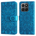 Honor 400 Smart 5G / 4G / X7d 4G Etui Solsikke Aftryk Læderpung Telefoncover