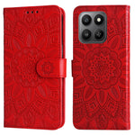 Honor 400 Smart 5G / 4G / X7d 4G Etui Solsikke Aftryk Læderpung Telefoncover