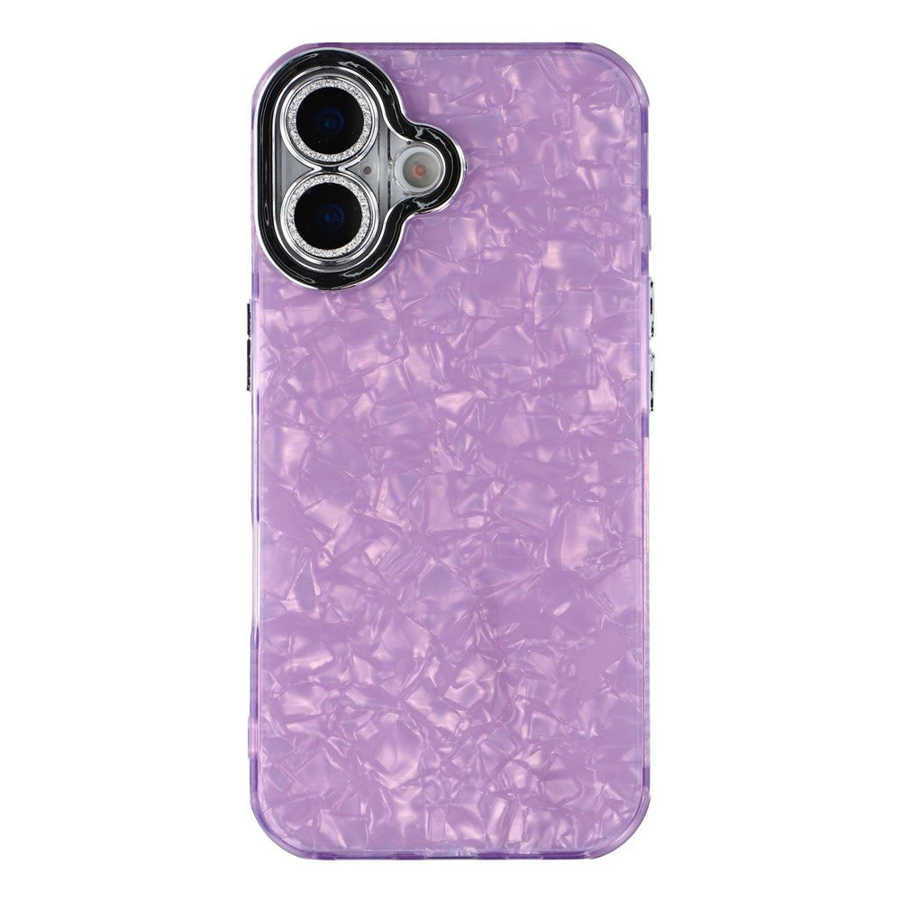 For iPhone 17 Case IMD Design Shockproof Hybrid Phone Cover with Glass Lens Film