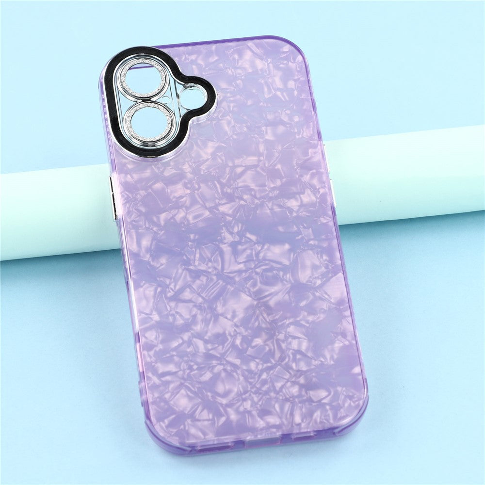 For iPhone 17 Case IMD Design Shockproof Hybrid Phone Cover with Glass Lens Film