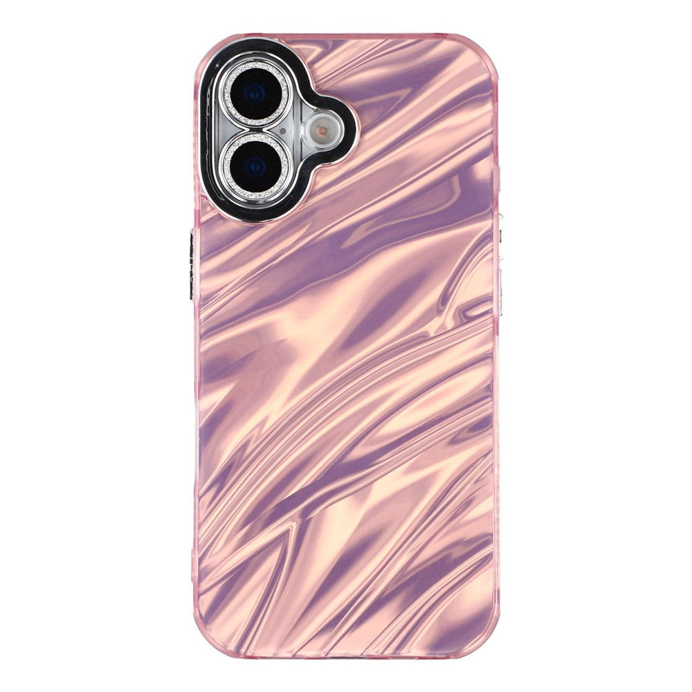 For iPhone 17 Case IMD Design Shockproof Hybrid Phone Cover with Glass Lens Film