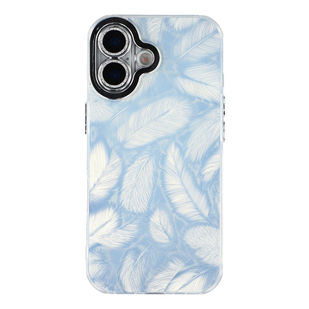 For iPhone 17 Case IMD Design Shockproof Hybrid Phone Cover with Glass Lens Film