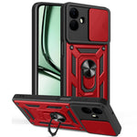 AMORUS til Samsung Galaxy A08 5G / A08 4G / A07 5G / A07 4G etui Kickstand PC + TPU telefoncover med kameralinse skyder