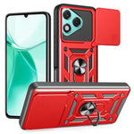AMORUS For Honor 400 Lite 5G Case Kickstand PC + TPU Phone Cover with Camera Lens Slider