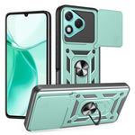 AMORUS For Honor 400 Lite 5G Case Kickstand PC + TPU Phone Cover with Camera Lens Slider