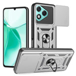 AMORUS For Honor 400 Lite 5G Case Kickstand PC + TPU Phone Cover with Camera Lens Slider