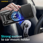 AMORUS Kickstand Case For Xiaomi Redmi K80 5G / Poco F7 Pro 5G PC + TPU Phone Cover with Camera Lens Slider