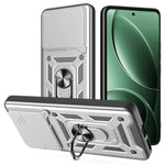 AMORUS Kickstand Case For Xiaomi Redmi K80 5G / Poco F7 Pro 5G PC + TPU Phone Cover with Camera Lens Slider