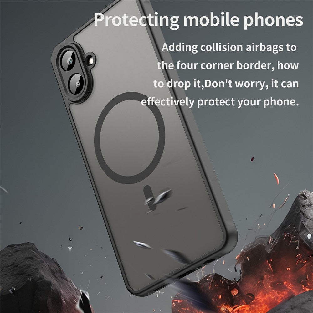 Til Samsung Galaxy A08 5G / A08 4G / A07 5G / A07 4G Magnetisk Cover Anti Drop PC + TPU Telefoncover