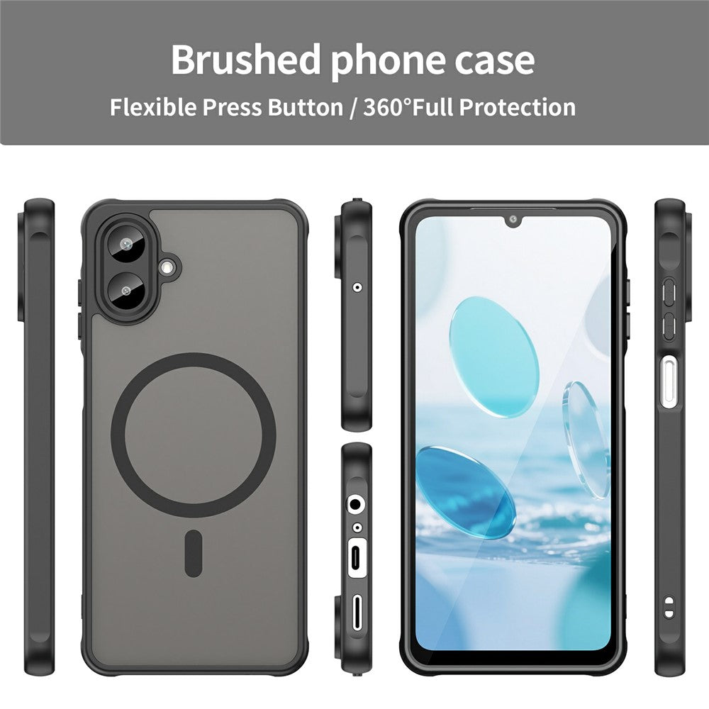 Til Samsung Galaxy A08 5G / A08 4G / A07 5G / A07 4G Magnetisk Cover Anti Drop PC + TPU Telefoncover