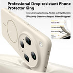 For Oppo Find X8 Ultra 5G Magnetic Case Soft Skin-Touch Liquid Silicone + PC Phone Cover