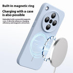 For Oppo Find X8 5G Magnetic Case Soft Skin-Touch Liquid Silicone + PC Phone Cover