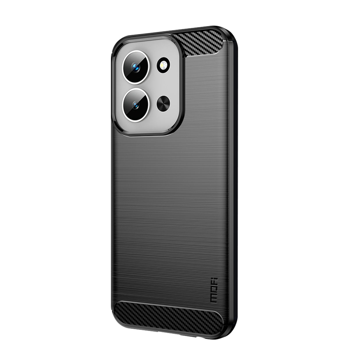 MOFI For Xiaomi Redmi 15C 4G (Global) (171mm) Back Cover  Brushed Texture Carbon Fiber Soft TPU Case