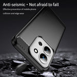 MOFI For Xiaomi Redmi 15C 4G (Global) (171mm) Back Cover  Brushed Texture Carbon Fiber Soft TPU Case