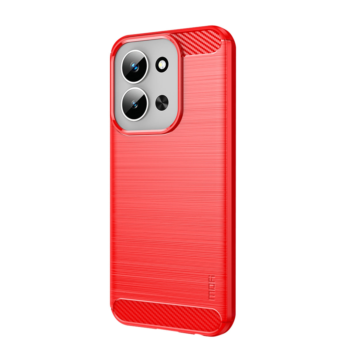 MOFI For Xiaomi Redmi 15C 4G (Global) (171mm) Back Cover  Brushed Texture Carbon Fiber Soft TPU Case