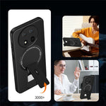 Phone Case For Honor X9c 5G / X60 Pro 5G / Magic7 Lite 5G Carbon Fiber Texture PC + TPU Cover with Kickstand