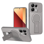 Phone Case For Xiaomi Redmi Note 14S 4G / Note 13 Pro 4G / Poco M6 Pro 4G Carbon Fiber Texture PC + TPU Cover with Kickstand