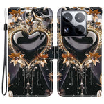 For Xiaomi 15 Pro Wallet Case Pattern Printing Leather Stand Phone Cover with Strap