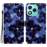 For Honor 400 Lite 5G Pung Etui Mønstertryk Læder Stand Telefon Cover med Rem