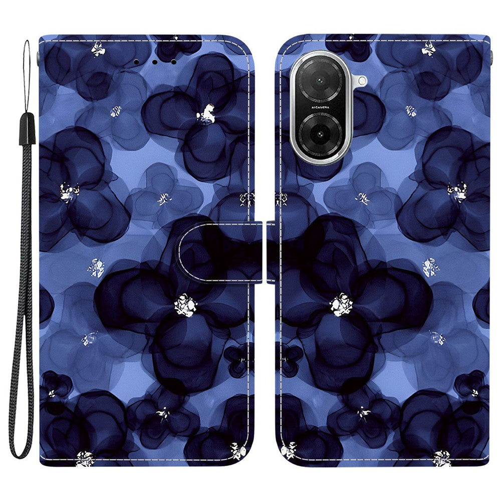 For Xiaomi Redmi A5 NFC (EU) (173.45mm) Wallet Case Pattern Printing Leather Stand Phone Cover with Strap
