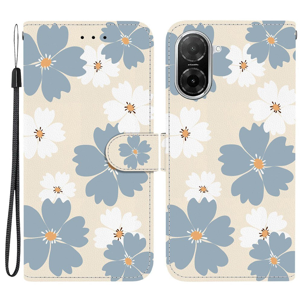 For Xiaomi Redmi A5 NFC (EU) (173.45mm) Wallet Case Pattern Printing Leather Stand Phone Cover with Strap