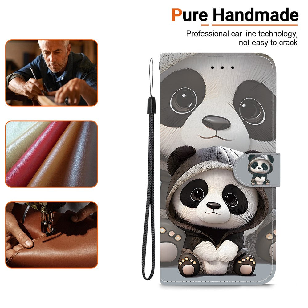 For Xiaomi 14T Pro Wallet Case Pattern Printing Leather Stand Phone Cover with Strap