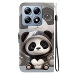 For Xiaomi 14T Pro Wallet Case Pattern Printing Leather Stand Phone Cover with Strap