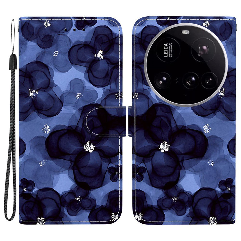 For Xiaomi 15 Ultra Wallet Case Pattern Printing Leather Stand Phone Cover with Strap