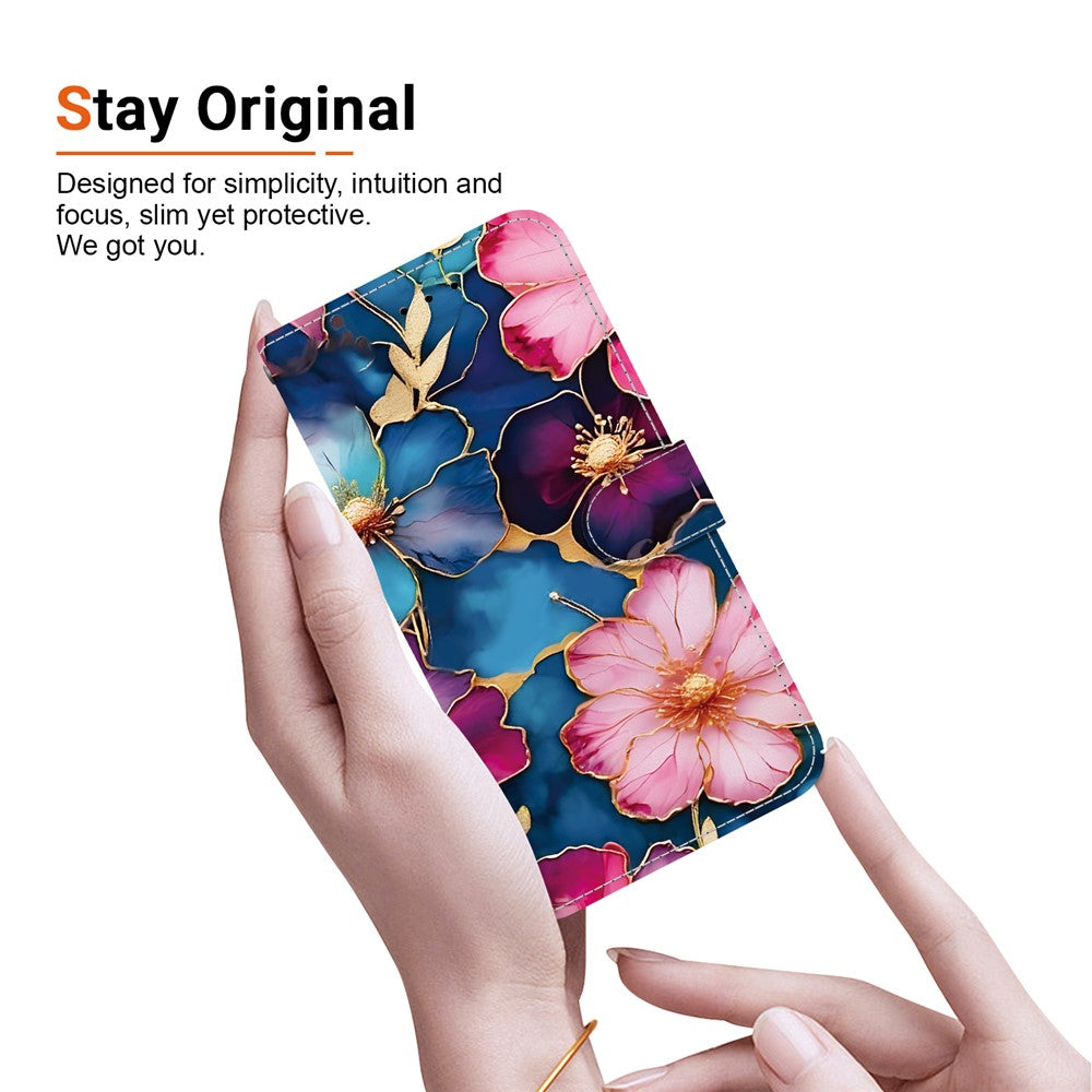 For Xiaomi 15 Ultra Wallet Case Pattern Printing Leather Stand Phone Cover with Strap