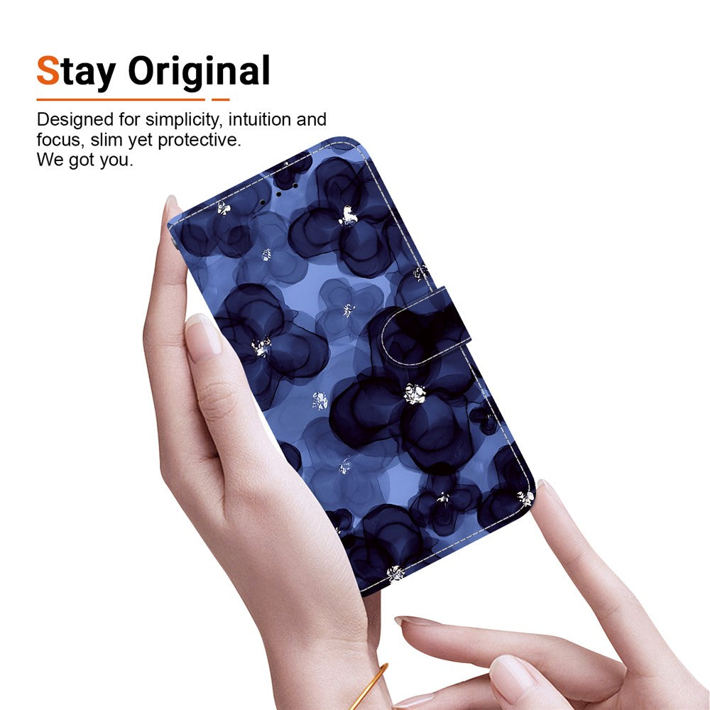 For Xiaomi Redmi Turbo 4 5G / Poco X7 Pro 5G Wallet Case Pattern Printing Leather Stand Phone Cover with Strap