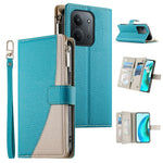 Xiaomi Redmi 15C 4G (Global) (171mm) / Poco C85 4G (171mm) etui med lynlås, pung, farvekombinationer, læder, flipdesign og remme til mobiltelefon