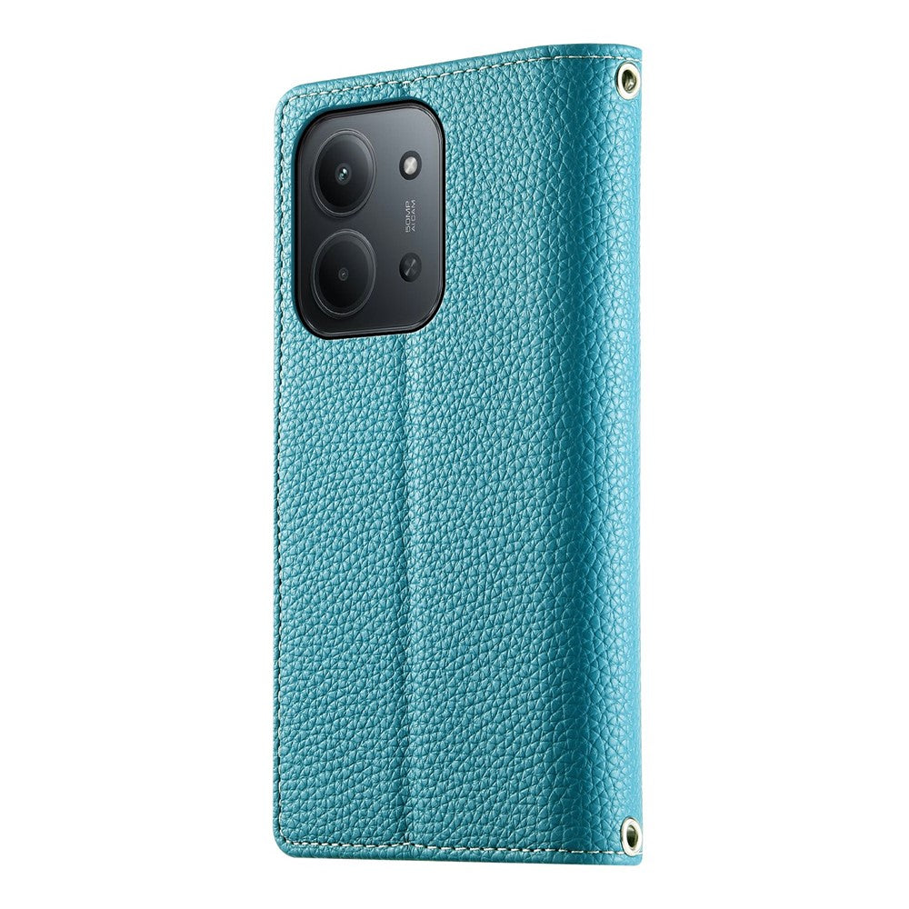 Xiaomi Redmi 15C 4G (Global) (171mm) / Poco C85 4G (171mm) etui med lynlås, pung, farvekombinationer, læder, flipdesign og remme til mobiltelefon