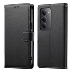 Xiaomi Redmi 15 5G (Global) (169mm) etui med magnetisk trykknap, litchi-tekstur, læder-tegnebogsetui med håndledsrem