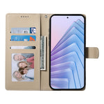 For Xiaomi Redmi 15C 4G (Global) (171mm) / Poco C85 4G (171mm) Case Litchi Texture Leather Wallet Phone Cover with Wrist Strap