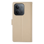 For Xiaomi Redmi 15C 4G (Global) (171mm) / Poco C85 4G (171mm) Case Litchi Texture Leather Wallet Phone Cover with Wrist Strap