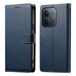 For Xiaomi Redmi 15C 4G (Global) (171mm) / Poco C85 4G (171mm) Case Litchi Texture Leather Wallet Phone Cover with Wrist Strap