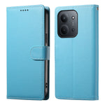 For Xiaomi Redmi 15C 4G (Global) (171mm) / Poco C85 4G (171mm) Case Litchi Texture Leather Wallet Phone Cover with Wrist Strap