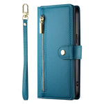 For Xiaomi Redmi 15 5G (Global) (169mm) Case Zipper Pocket Wallet Leather Phone Cover with Straps