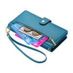 For Xiaomi Redmi 15 5G (Global) (169mm) Case Zipper Pocket Wallet Leather Phone Cover with Straps