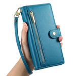For Xiaomi Redmi 15 5G (Global) (169mm) Case Zipper Pocket Wallet Leather Phone Cover with Straps