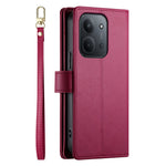 For Xiaomi Redmi 15C 4G (Global) (171mm) / Poco C85 4G (171mm) Case Zipper Pocket Wallet Leather Phone Cover with Straps