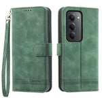 DIERFENG DF-03 För Xiaomi Redmi 15 5G (Global) (169mm) Fodral Linjer Avtryck Plånbok Läder mobilskal med Handledsrem