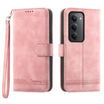 DIERFENG DF-03 För Xiaomi Redmi 15 5G (Global) (169mm) Fodral Linjer Avtryck Plånbok Läder mobilskal med Handledsrem
